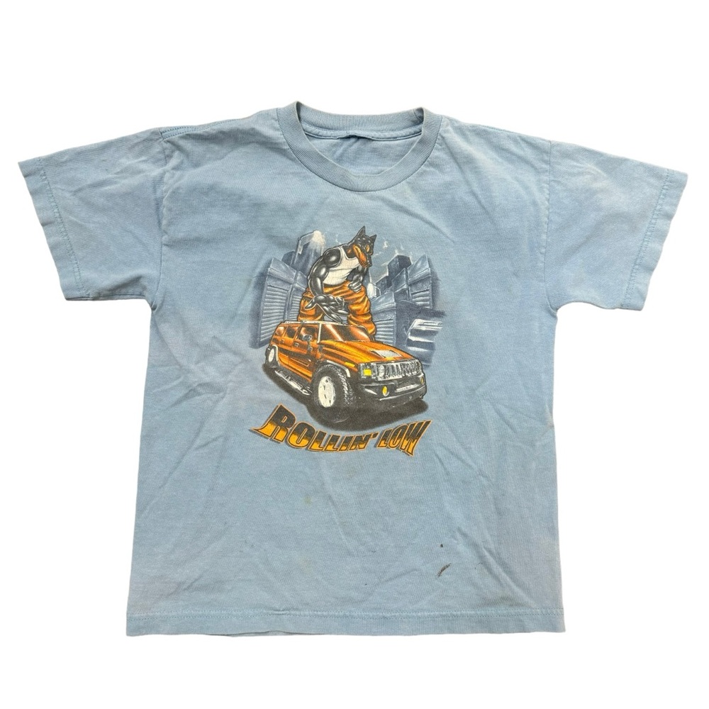 Y2k “Rolling Low” punk dog T-Shirt